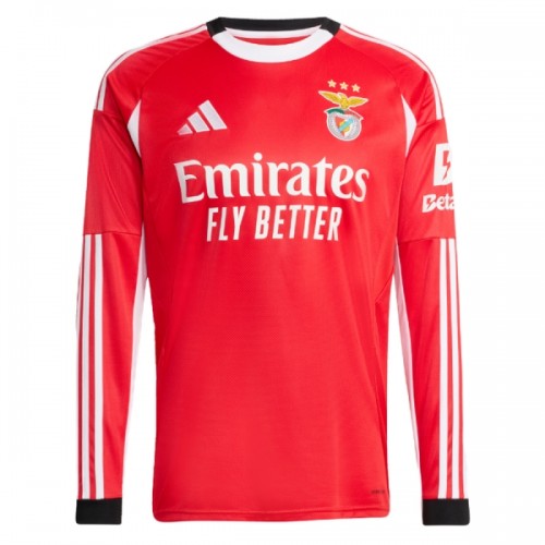 Fotbalový Dres Benfica Lisabon Domácí Dresy 2025-26 Dlouhý Rukáv Fotbalový Dres Benfica Lisabon Domácí Dresy 2025-26 Dlouhý Rukáv